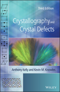 Cover image: Crystallography and Crystal Defects 3rd edition 9781119420170