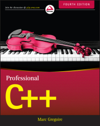 Cover image: Professional C++ 4th edition 9781119421306