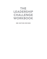 Imagen de portada: The Leadership Challenge Workbook Revised 3rd edition 9781119397564