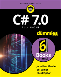 Omslagafbeelding: C# 7.0 All-in-One For Dummies 1st edition 9781119428114