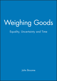 صورة الغلاف: Weighing Goods 1st edition 9780631199724