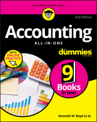 Cover image: Accounting All-in-One For Dummies, with Online Practice 2nd edition 9781119453895
