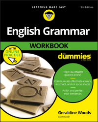 Cover image: English Grammar Workbook For Dummies, with Online Practice 3rd edition 9781119455394