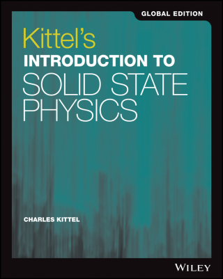 Cover image: Kittel's Introduction to Solid State Physics Global Edition 1st edition 9781119454168