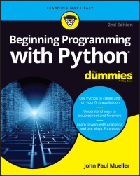 Cover image: Beginning Programming with Python For Dummies 2nd edition 9781119457893