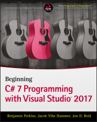 Imagen de portada: Beginning C# 7 Programming with Visual Studio 2017 1st edition 9781119458685