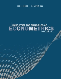 Cover image: Using Stata for Principles of Econometrics 5th edition 9781119502180