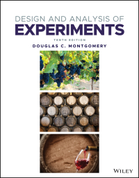 Cover image: Design and Analysis of Experiments 10th edition 9781119634256