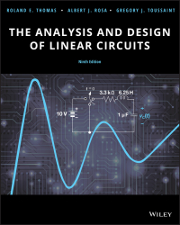 Cover image: The Analysis and Design of Linear Circuits 9th edition 9781119596196