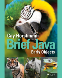صورة الغلاف: Brief Java: Early Objects, Enhanced eText 9th edition 9781119499268