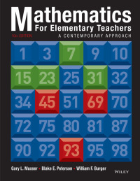 صورة الغلاف: Mathematics for Elementary Teachers: A Contemporary Approach 10th edition 9781118457443