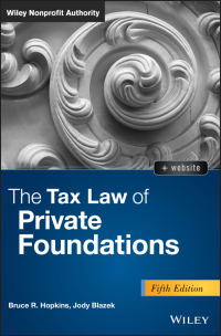 Cover image: The Tax Law of Private Foundations 5th edition 9781119512585