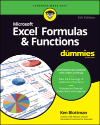 Cover image: Excel Formulas & Functions For Dummies 5th edition 9781119518259