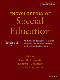 Immagine di copertina: Encyclopedia of Special Education, Volume 2: A Reference for the Education of Children, Adolescents, and Adults Disabilities and Other Exceptional Individuals 4th edition 9780470949399