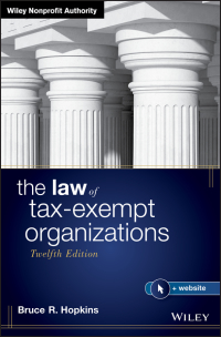 Cover image: The Law of Tax-Exempt Organizations 12th edition 9781119538042