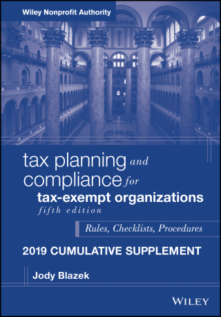 Imagen de portada: Tax Planning and Compliance for Tax-Exempt Organizations, Fifth Edition 2019 Cumulative Supplement 5th edition 9781119538196