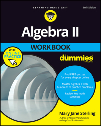 Titelbild: Algebra II Workbook For Dummies 3rd edition 9781119543114