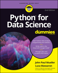 Cover image: Python for Data Science For Dummies 2nd edition 9781119547624