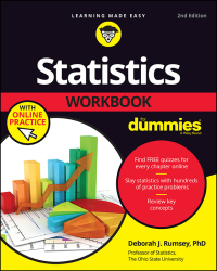 Cover image: Statistics Workbook For Dummies with Online Practice 2nd edition 9781119547518