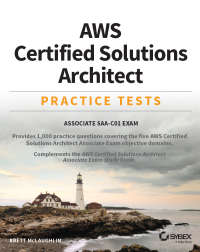Cover image: AWS Certified Solutions Architect Practice Tests 1st edition 9781119558439