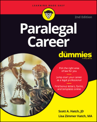 Titelbild: Paralegal Career For Dummies 2nd edition 9781119564911