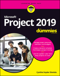 Imagen de portada: Microsoft Project 2019 For Dummies 1st edition 9781119565123