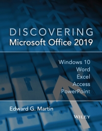 Imagen de portada: Discovering Microsoft Office 2019 3rd edition 9781119581079