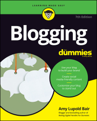 Cover image: Blogging For Dummies 7th edition 9781119588054