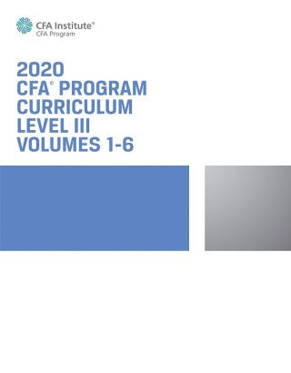 Immagine di copertina: CFA Program Curriculum 2020 Level III, Volumes 1 - 6 1st edition 9781946442963