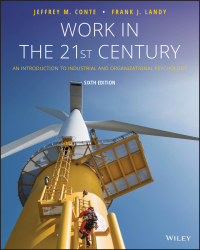 Cover image: Work in the 21st Century: An Introduction to Industrial and Organizational Psychology, Australia & New Zealand Edition 6th edition 9781119571827