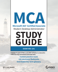 Cover image: MCA Modern Desktop Administrator Study Guide 1st edition 9781119605942