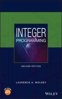 Cover image: Integer Programming 2nd edition 9781119606536