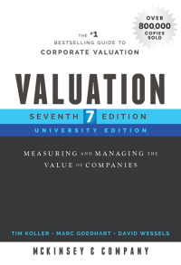Cover image: Valuation 7th edition 9781119611868