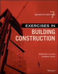 Cover image: Exercises in Building Construction 7th edition 9781119597278