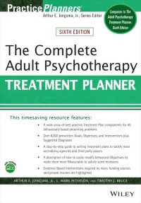 Cover image: The Complete Adult Psychotherapy Treatment Planner 6th edition 9781119629931