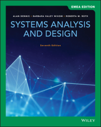 Cover image: Systems Analysis and Design, EMEA Edition 7th edition 9781119585855