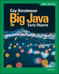 Cover image: Big Java: Early Objects, EMEA Edition, Enhanced eText 7th edition 9781119588887