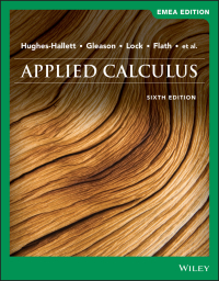 Cover image: Applied Calculus, EMEA Edition 6th edition 9781119587965