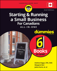 Imagen de portada: Starting & Running a Small Business For Canadians All-in-One For Dummies, 2nd Edition 2nd edition 9781119648390