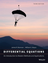 Cover image: Differential Equations: An Introduction to Modern Methods and Applications, Enhanced eText 3rd edition 9781118531778