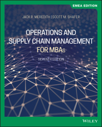 Cover image: Operations and Supply Chain Management for MBAs, EMEA Edition 7th edition 9781119668183