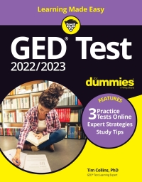 Imagen de portada: GED Test 2022 / 2023 For Dummies with Online Practice 5th edition 9781119677239
