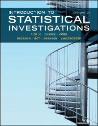 Cover image: Introduction to Statistical Investigations, Enhanced eText 2nd edition 9781119683452