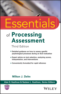 Cover image: Essentials of Processing Assessment, 3rd Edition 3rd edition 9781119691334