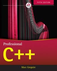Cover image: Professional C++ 5th edition 9781119695400