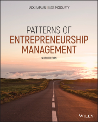 Cover image: Patterns of Entrepreneurship Management 6th edition 9781119703068