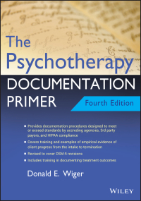 Cover image: The Psychotherapy Documentation Primer 4th edition 9781119709848