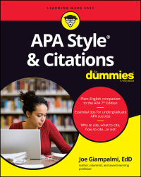 Cover image: APA Style & Citations For Dummies 1st edition 9781119716440