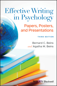 Cover image: Effective Writing in Psychology 3rd edition 9781119722885