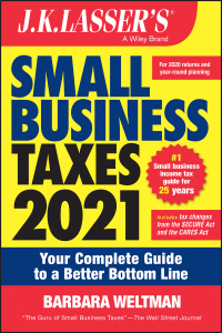 Imagen de portada: J.K. Lasser's Small Business Taxes 2021 1st edition 9781119740056
